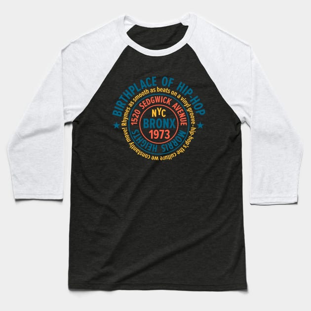 Bronx Hip-Hop - Celebrating 50 Years of Rhymes and Rhythms Baseball T-Shirt by Boogosh